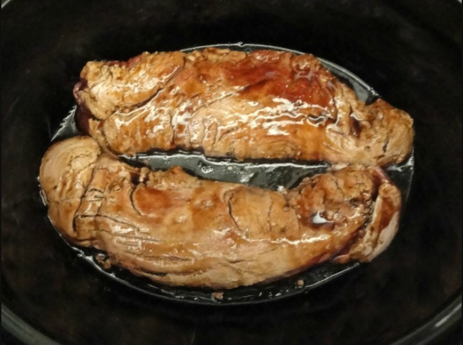 Teriyaki pork in crock pot